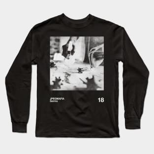 Germs - Artwork 90's Design || Vintage Black & White Long Sleeve T-Shirt